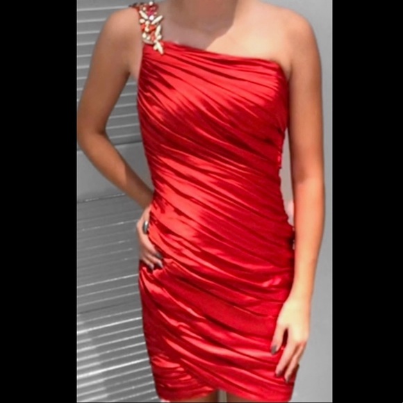 COPY - Red Homecoming Dress - Picture 1 of 4